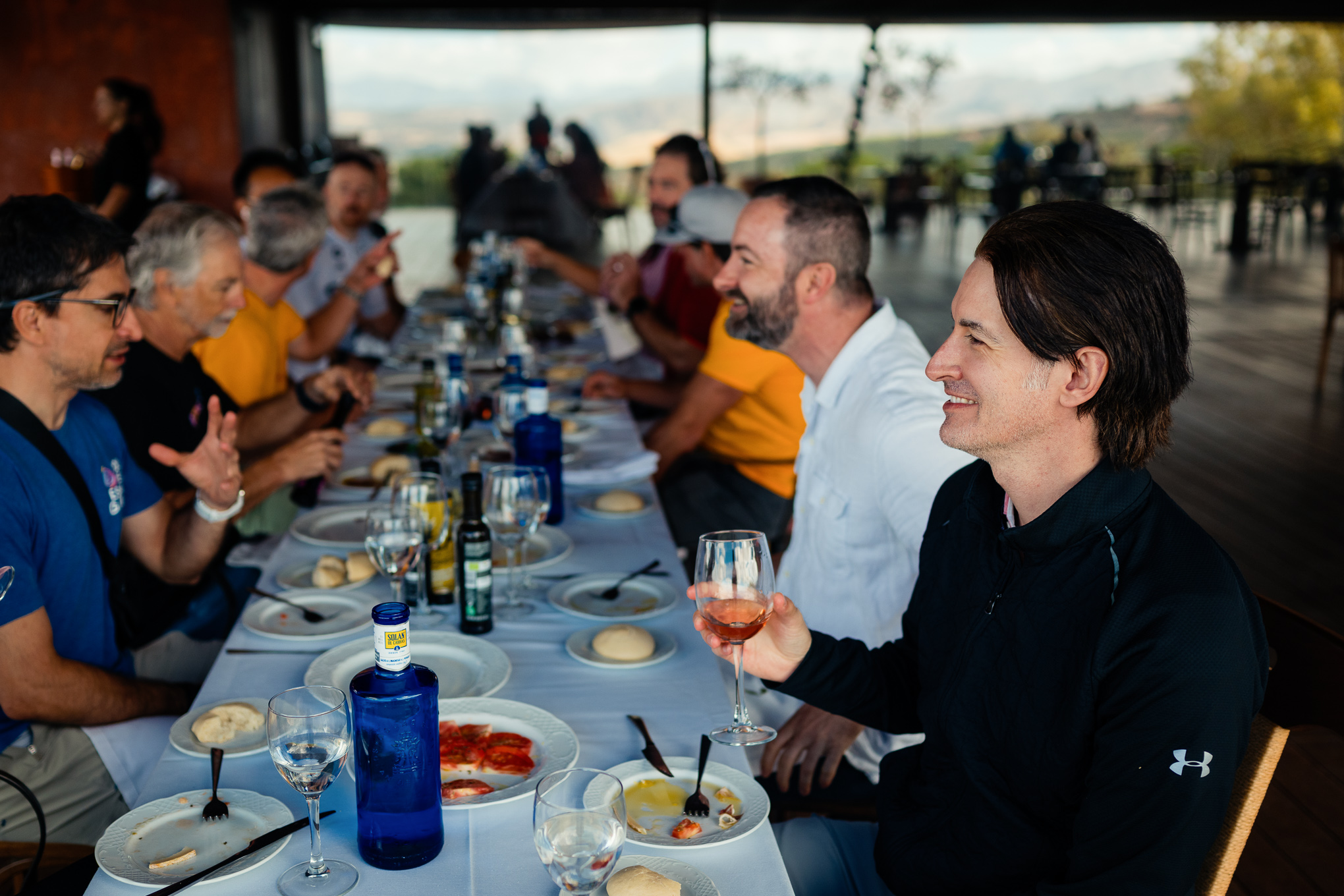 VIBE Tours group dinner