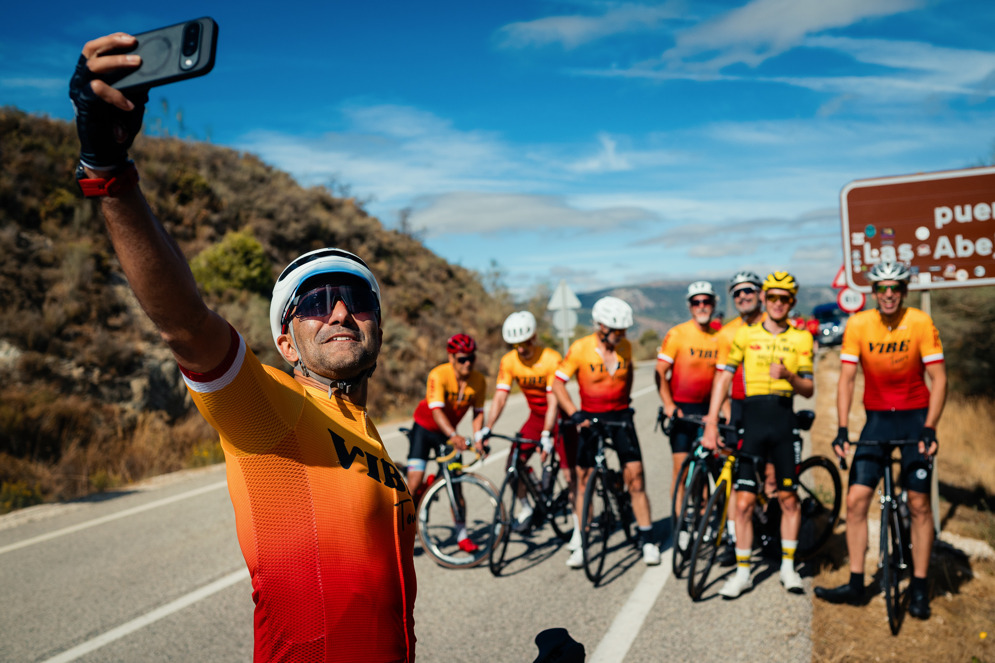 VIBE Tours group selfie on the ride